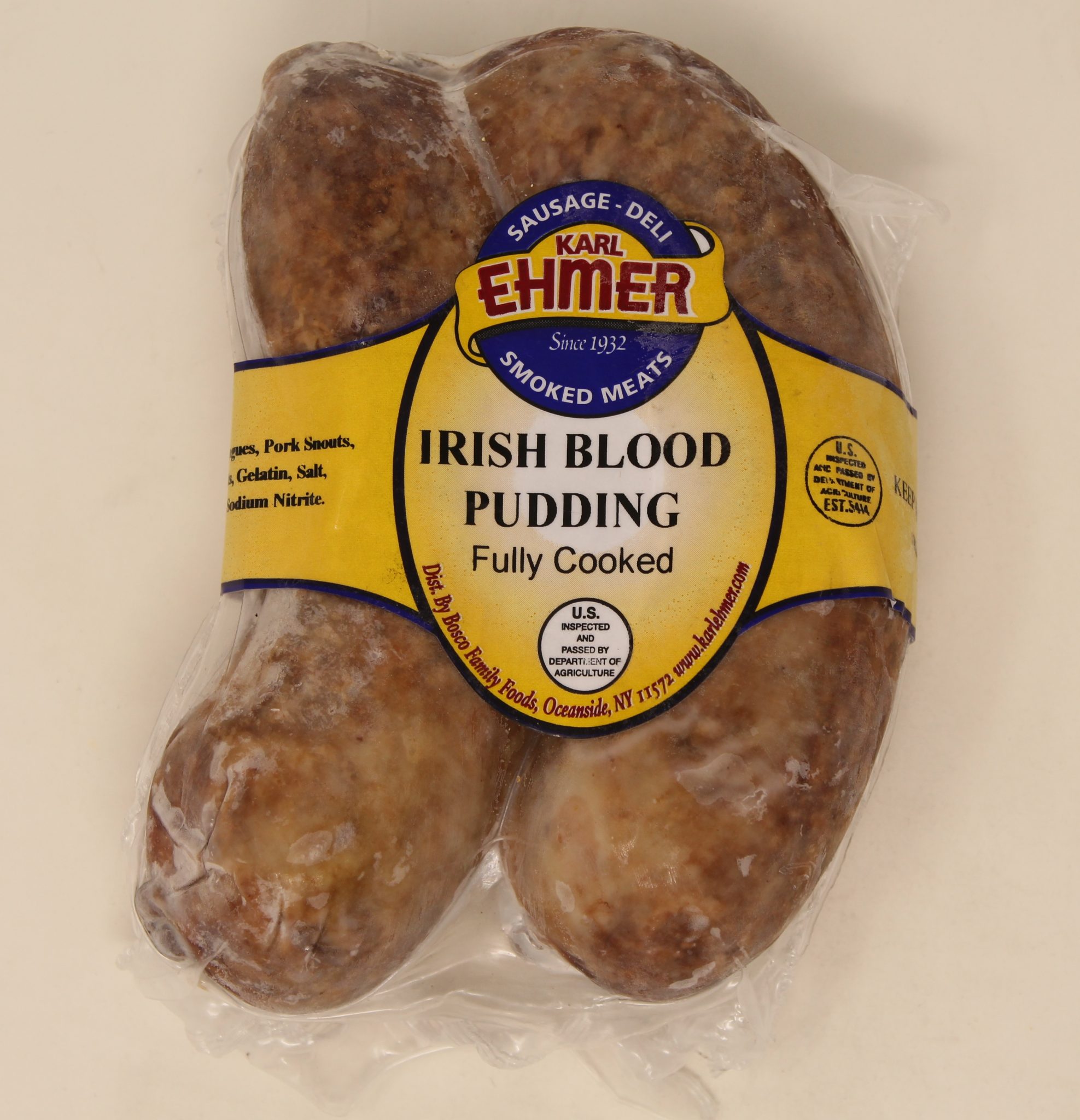 Irish Blood Pudding From Karl Ehmer High Quality Meats & Deli Fare