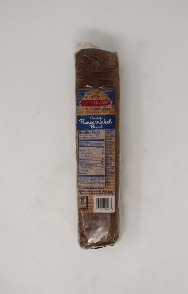 Rubschlager Cocktail Pumpernickel Bread From Karl Ehmer Meats