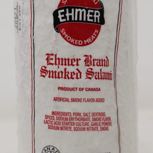 Ehmer Brand Smoked Salami 1/2 Ehmer Brand Smoked Salami 1/2