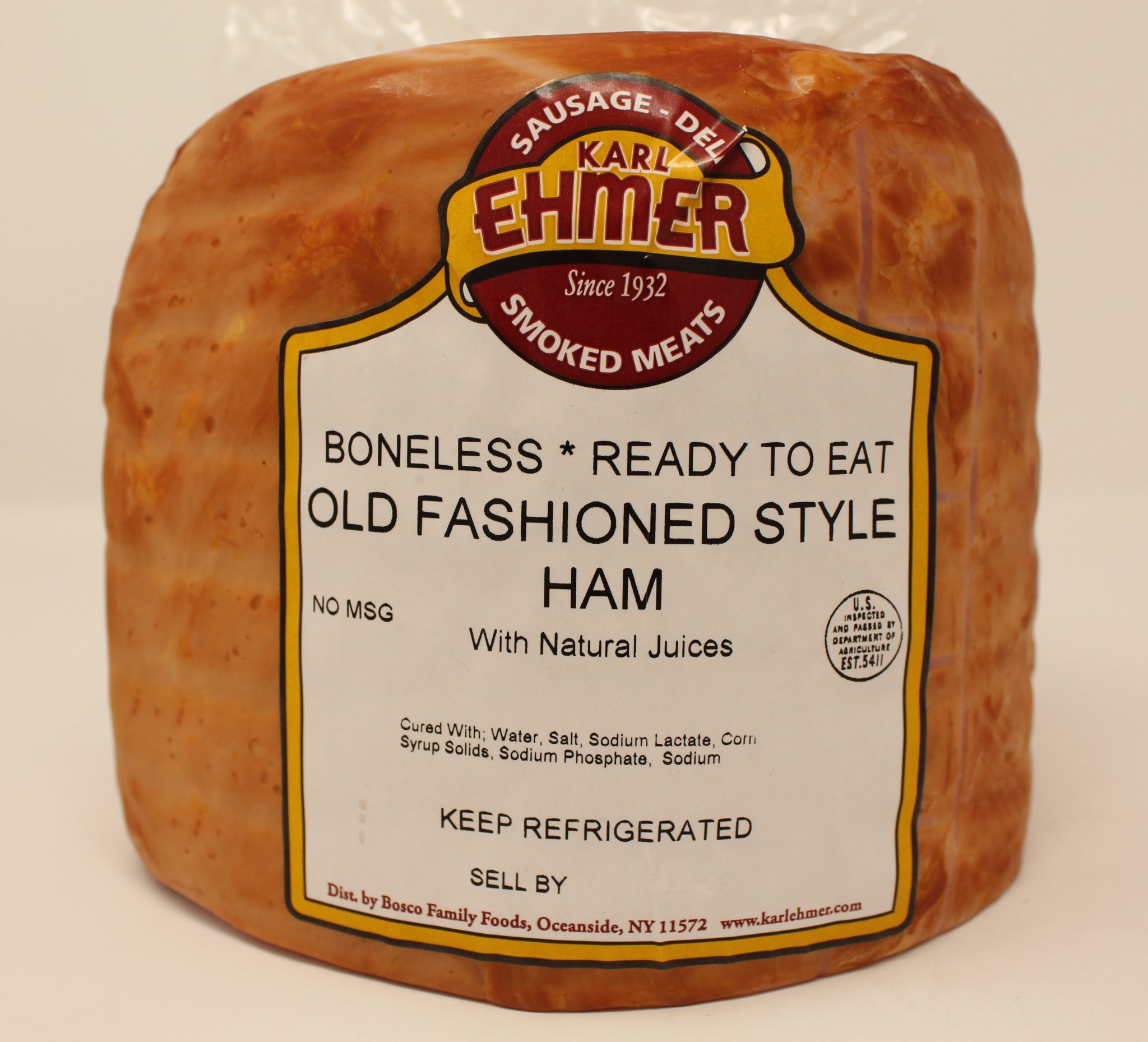 Boneless Old Fashion Ham From Karl Ehmer Meats & Deli Products