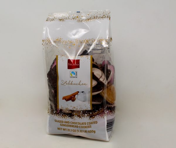Favorina Lebkuchen Glazed and Chocolate Coated Gingerbread cookies (21oz)