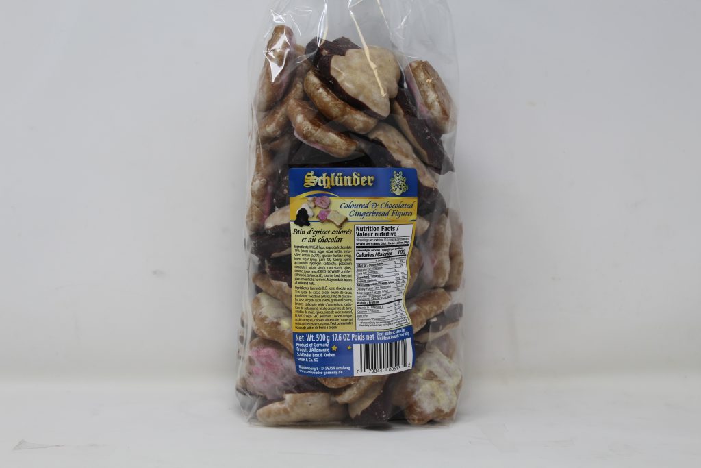 Schlunder Coloured & Chocolate Gingerbread Figures from Karl Ehmer purveyor of German & European Fare Specialties.