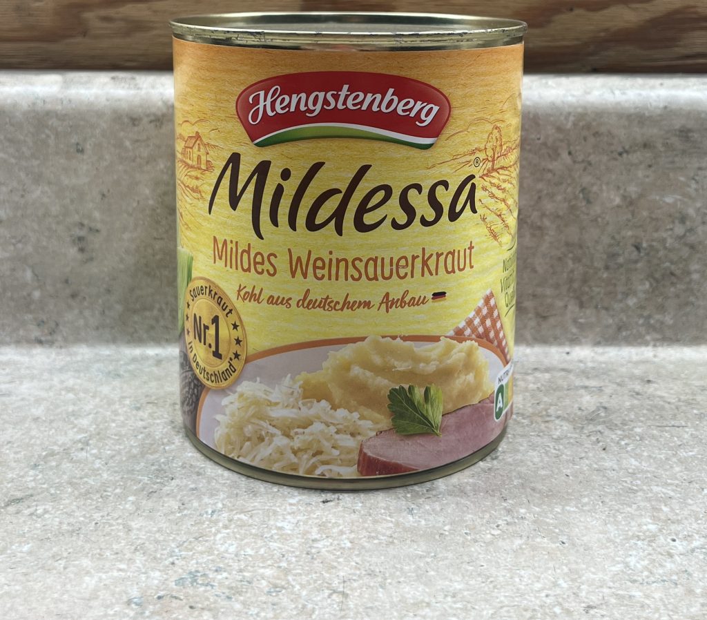 Hengstenberg Mildessa Mildes Weinsauerkraut – 18 oz